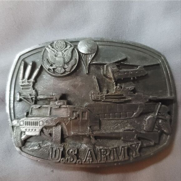 Vintage 1991 U.S. Army commemorative belt buckle by Bergamot - made in the USA - Picture 7 of 8